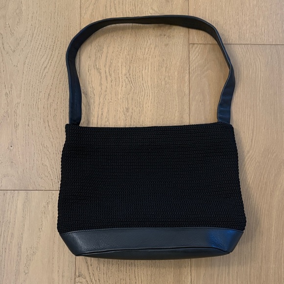The Sak Black Crochet Shoulder Bag - Picture 1 of 4